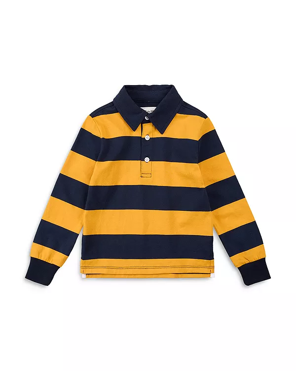 Детская полосатая рубашка-поло для регби - для малышей Miles The Label, синий
Детская полосатая рубашка-поло для регби - для малышей Miles The Label, синий