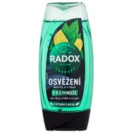 Radox Освежающий гель для душа «Ментол и цитрус» 3 в 1 225 мл от Radox
Radox Освежающий гель для душа «Ментол и цитрус» 3 в 1 225 мл от Radox