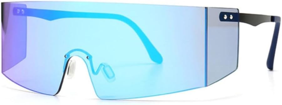 Очки-маска большого размера с одной линзой, солнцезащитные очки с яркими линзами, модные, для мужчин и женщин, защита от УФ-излучения UV400, винтажные очки KTUCN, Black-blue
Очки-маска большого размера с одной линзой, солнцезащитные очки с яркими линзами, модные, для мужчин и женщин, защита от УФ-излучения UV400, винтажные очки KTUCN, Black-blue