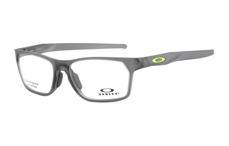 Oakley Пластиковая оправа для очков неправильной формы TR/Memory унисекс черная, Black