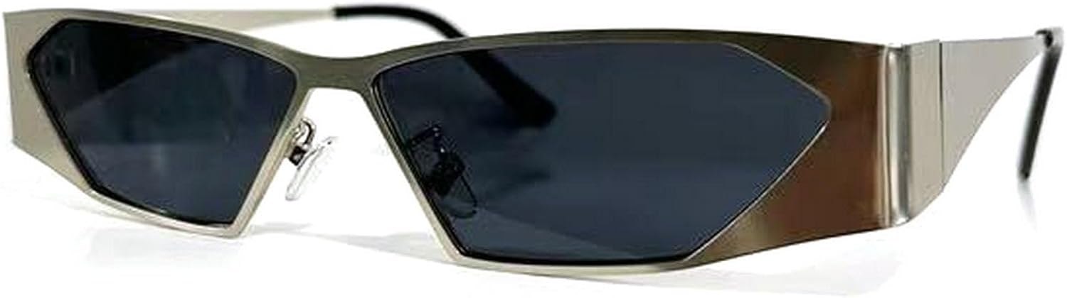 Ретро-солнцезащитные очки «кошачий глаз» для женщин, модная металлическая оправа, прямоугольные солнцезащитные очки, стильные линзы цвета «голубое шампанское», защита от ультрафиолета UV400 mincl, Silver Black
Ретро-солнцезащитные очки «кошачий глаз» для женщин, модная металлическая оправа, прямоугольные солнцезащитные очки, стильные линзы цвета «голубое шампанское», защита от ультрафиолета UV400 mincl, Silver Black