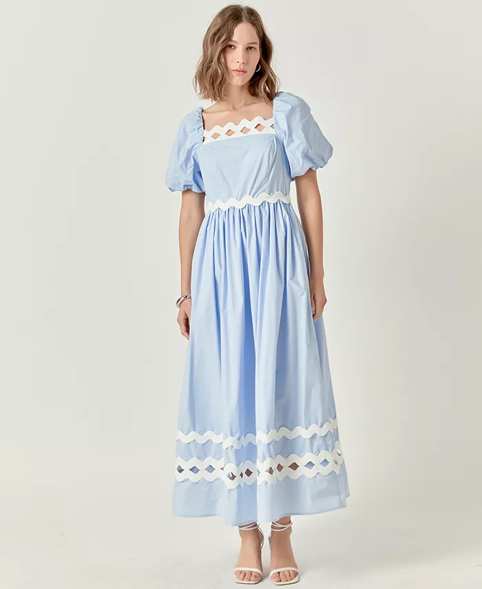 Женское миди-платье из хлопка с отделкой воланом English Factory, зеленый
Женское миди-платье из хлопка с отделкой воланом English Factory, зеленый