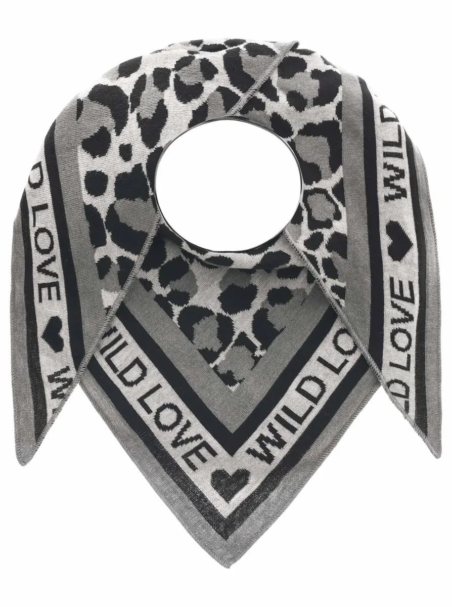 Zwillingsherz треугольный шарф "хлопковый треугольный шарф", с узором Льва и надписью, серый
Zwillingsherz треугольный шарф "хлопковый треугольный шарф", с узором Льва и надписью, серый