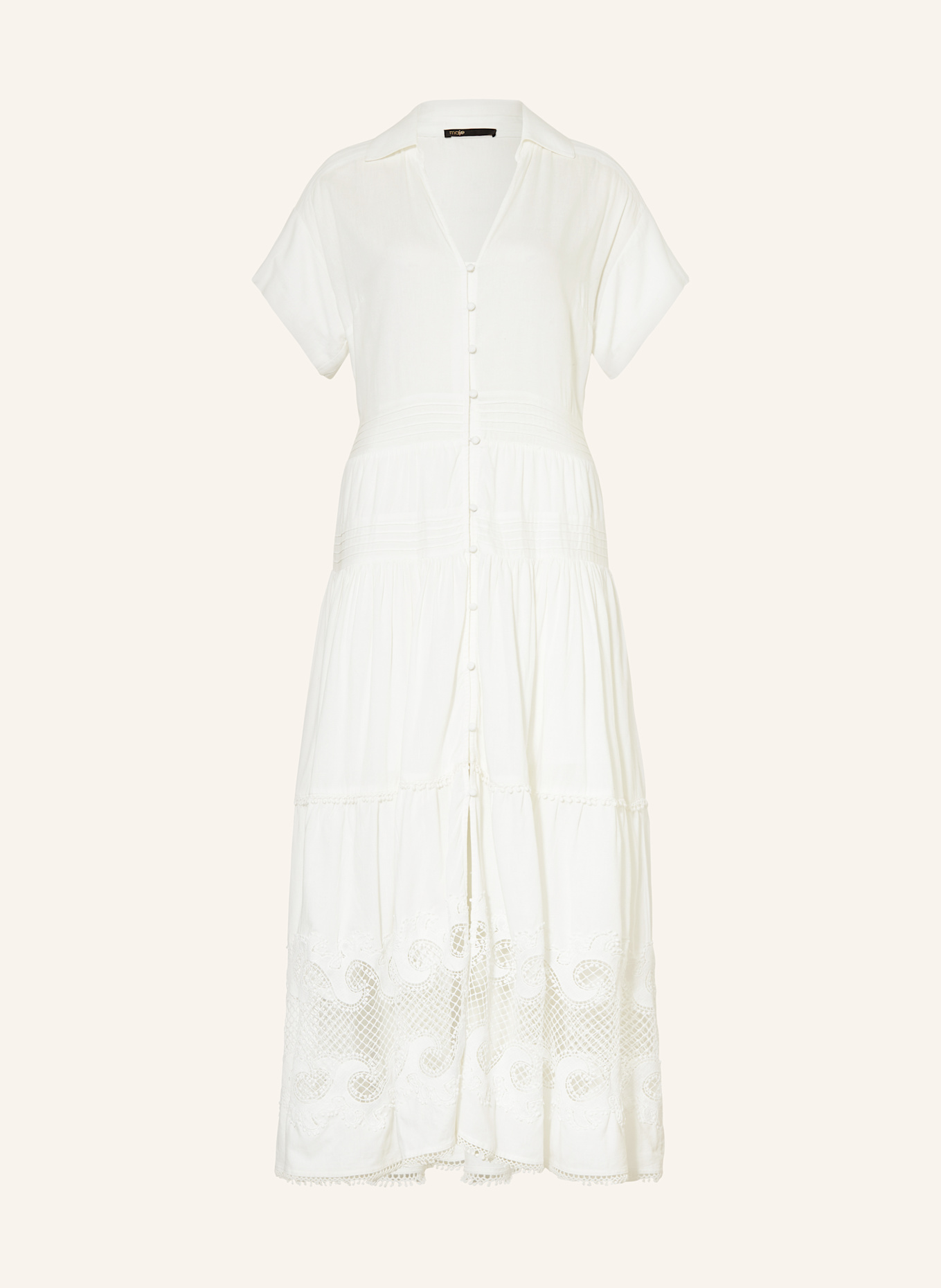 Платье с ажурным кружевом Maje, экрю
Платье с ажурным кружевом Maje, экрю