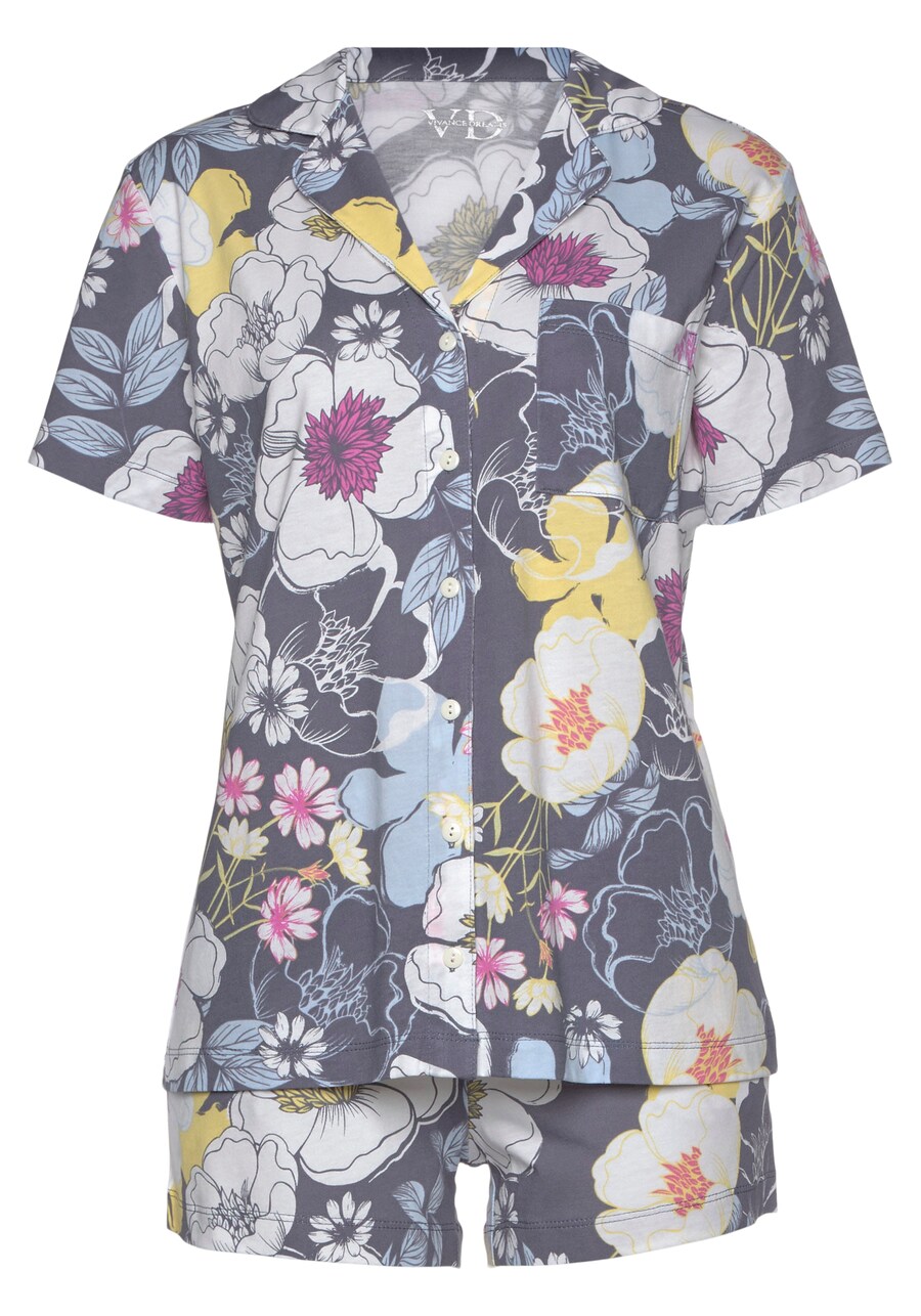 Короткий пижамный комплект VIVANCE Dreams, темно-серый
Короткий пижамный комплект VIVANCE Dreams, темно-серый