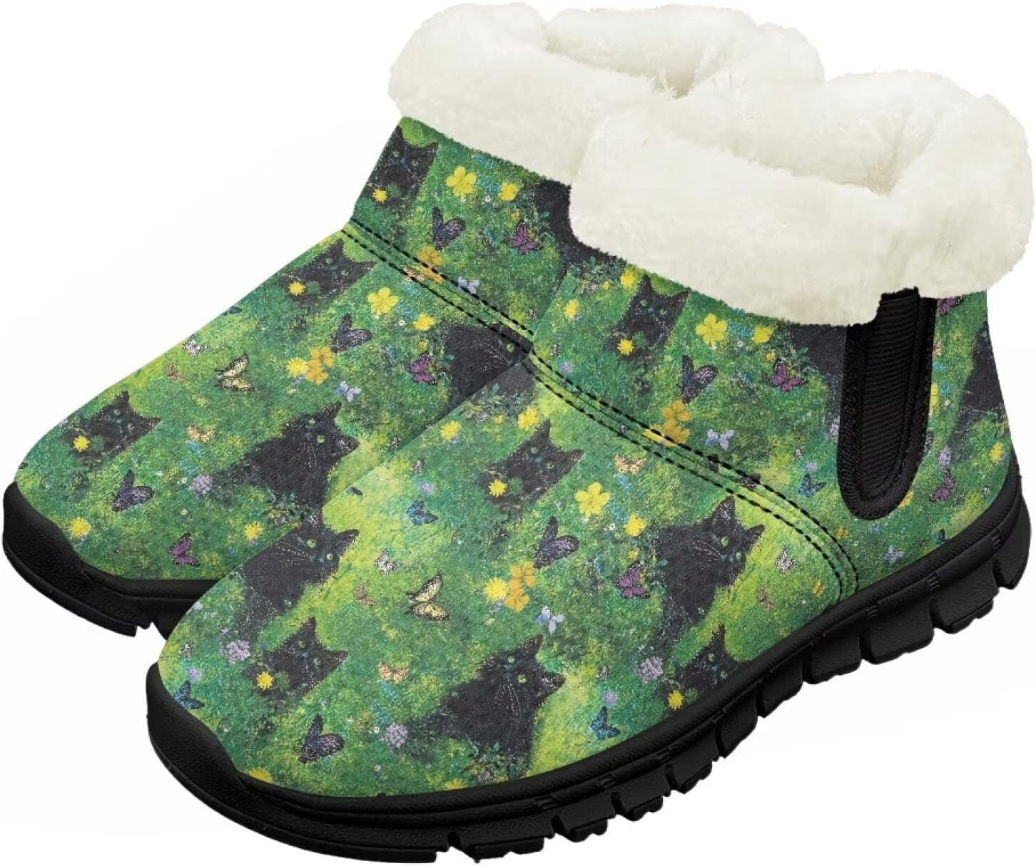 Детские зимние ботинки для мальчиков и девочек, теплые зимние ботинки с нескользящей подошвой, уличные ботильоны для маленьких детей Suhoaziia, Black Cat Butterfly
Детские зимние ботинки для мальчиков и девочек, теплые зимние ботинки с нескользящей подошвой, уличные ботильоны для маленьких детей Suhoaziia, Black Cat Butterfly