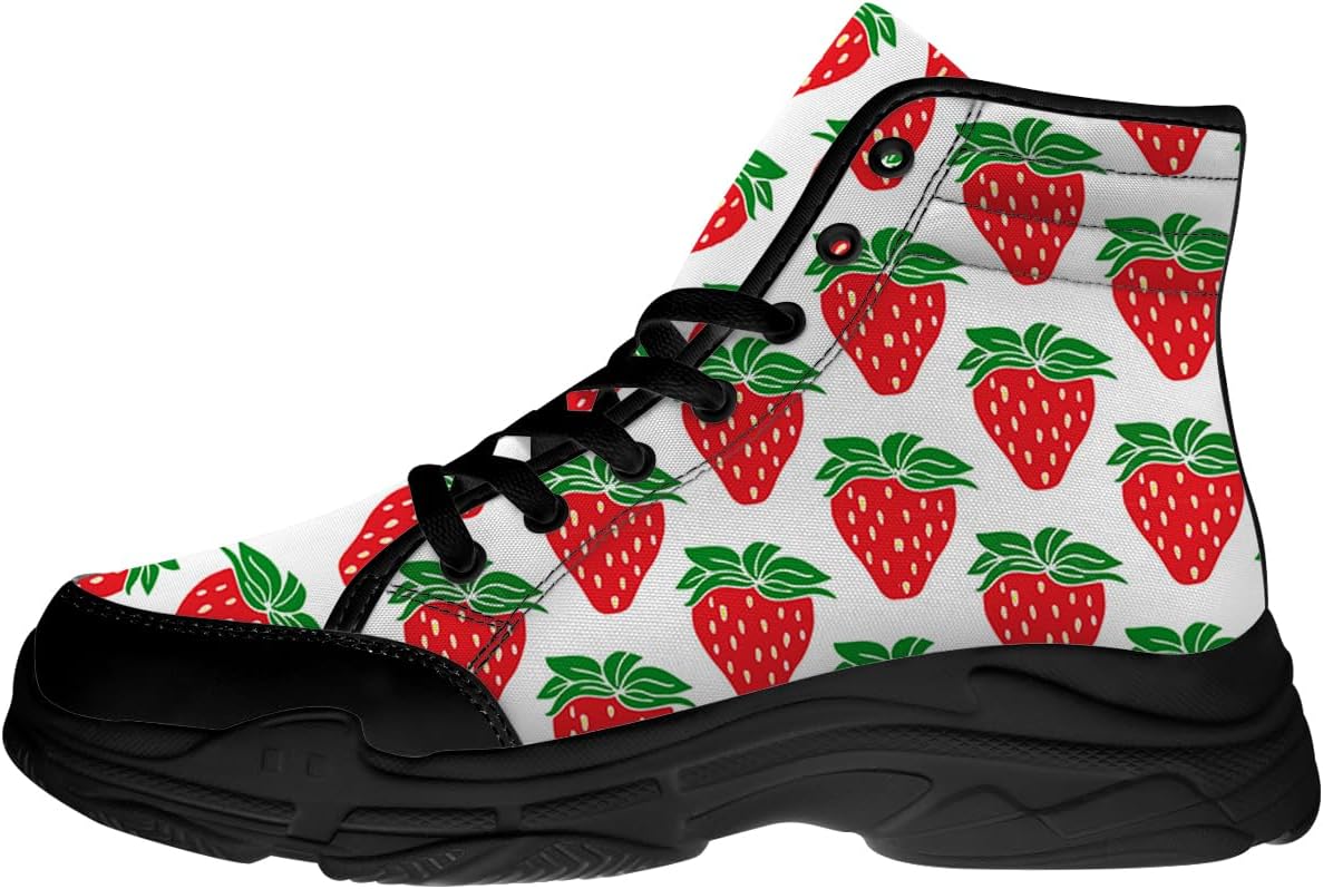 Женские высокие кеды с клубничным принтом, кружевные кроссовки на платформе, подарок для нее Generic, красный/зеленый
Женские высокие кеды с клубничным принтом, кружевные кроссовки на платформе, подарок для нее Generic, красный/зеленый