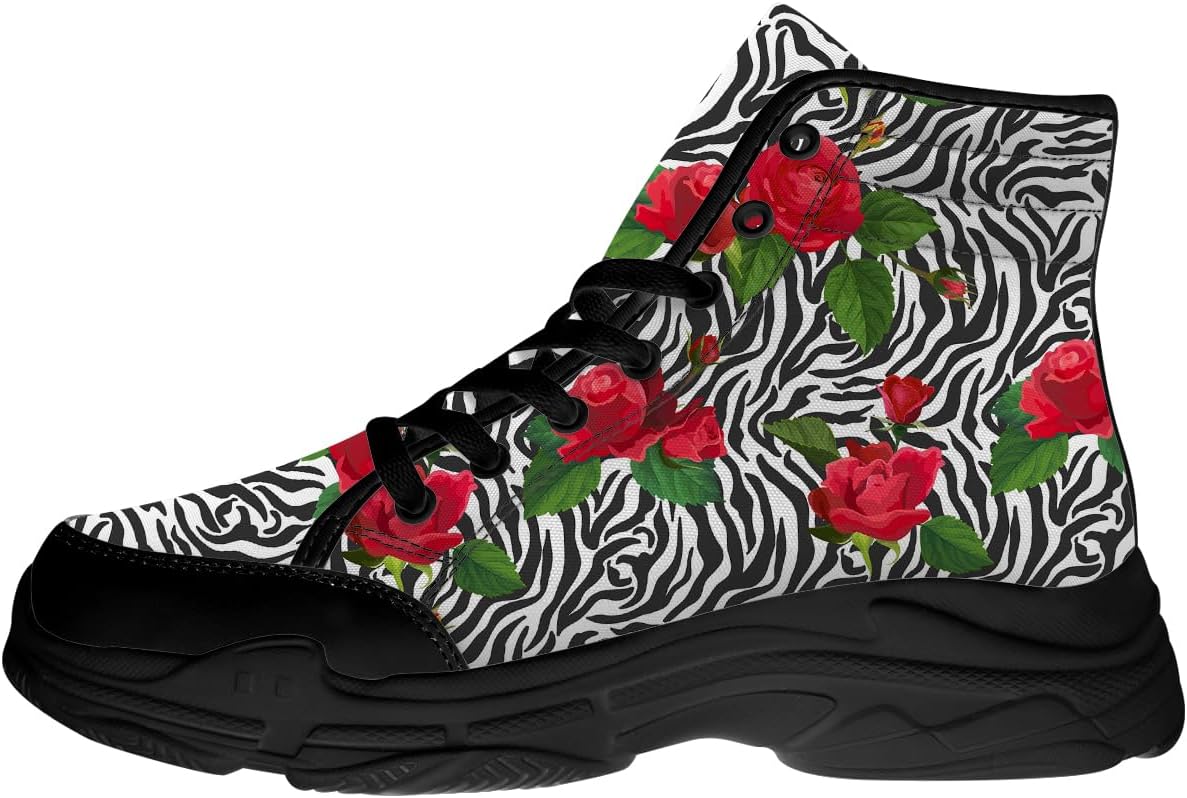 Кеды с зебровым принтом для женщин и мужчин, высокие на шнуровке, с канвасовым верхом, подарок для нее и для него Quorax, черный/красный
Кеды с зебровым принтом для женщин и мужчин, высокие на шнуровке, с канвасовым верхом, подарок для нее и для него Quorax, черный/красный