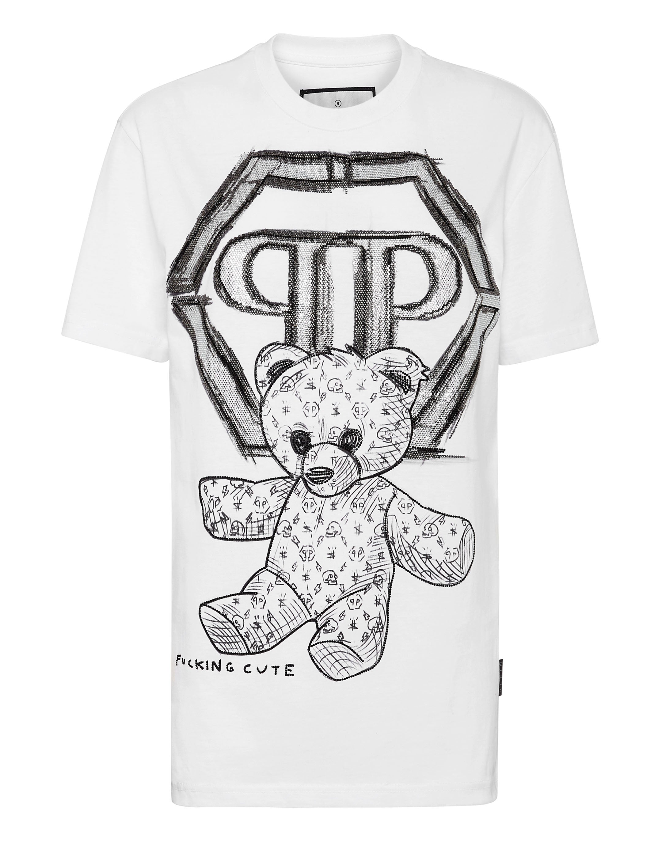 Футболка с круглым вырезом SS Man Fit Teddy Bear со стразами PHILIPP PLEIN, белый
Футболка с круглым вырезом SS Man Fit Teddy Bear со стразами PHILIPP PLEIN, белый