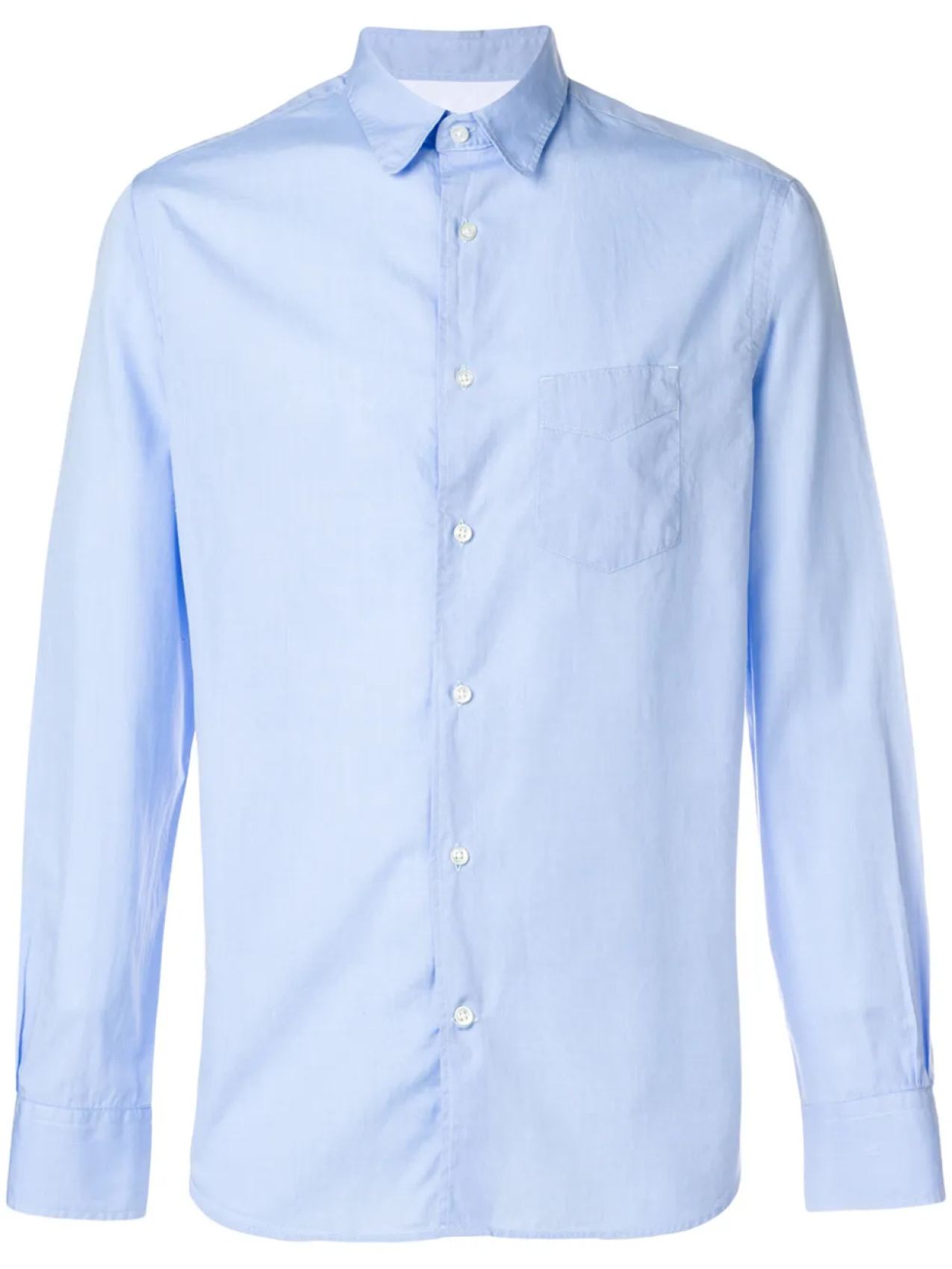 Классическая рубашка на пуговицах Officine Generale, синий
Классическая рубашка на пуговицах Officine Generale, синий