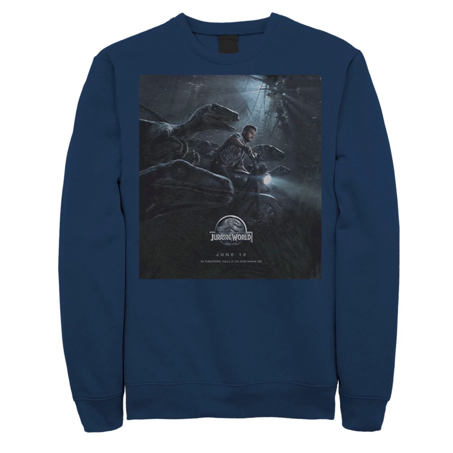 Мужской свитшот с постером к фильму «Мир Юрского периода» Owen Ride Raptor, Blue Jurassic World, синий
Мужской свитшот с постером к фильму «Мир Юрского периода» Owen Ride Raptor, Blue Jurassic World, синий