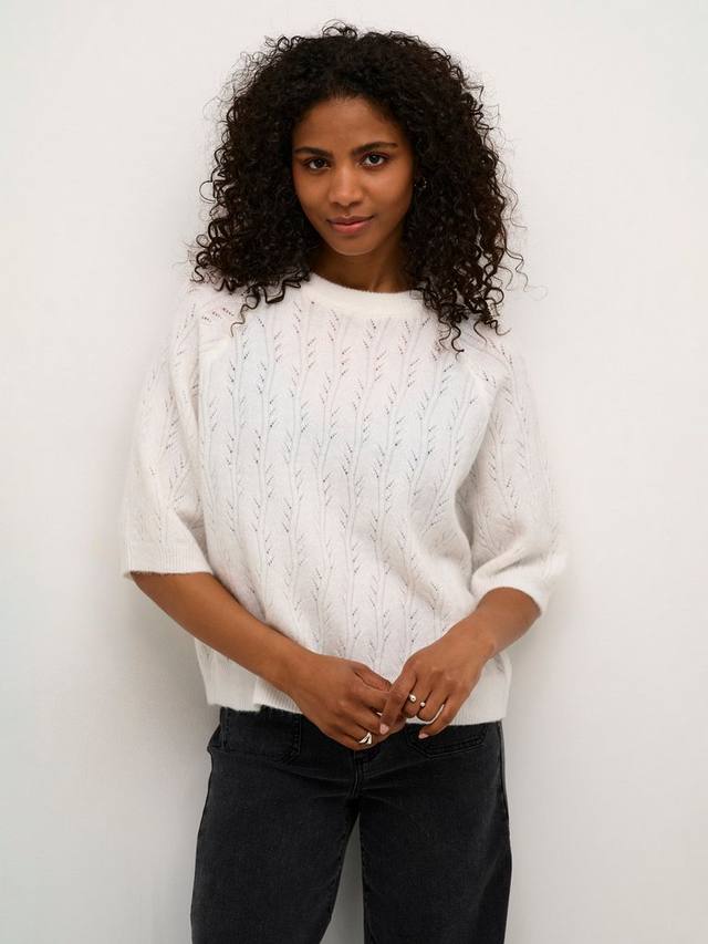 Вязаный джемпер tella pointelle KAFFE, цвет Chalk 
Вязаный джемпер tella pointelle KAFFE, цвет Chalk