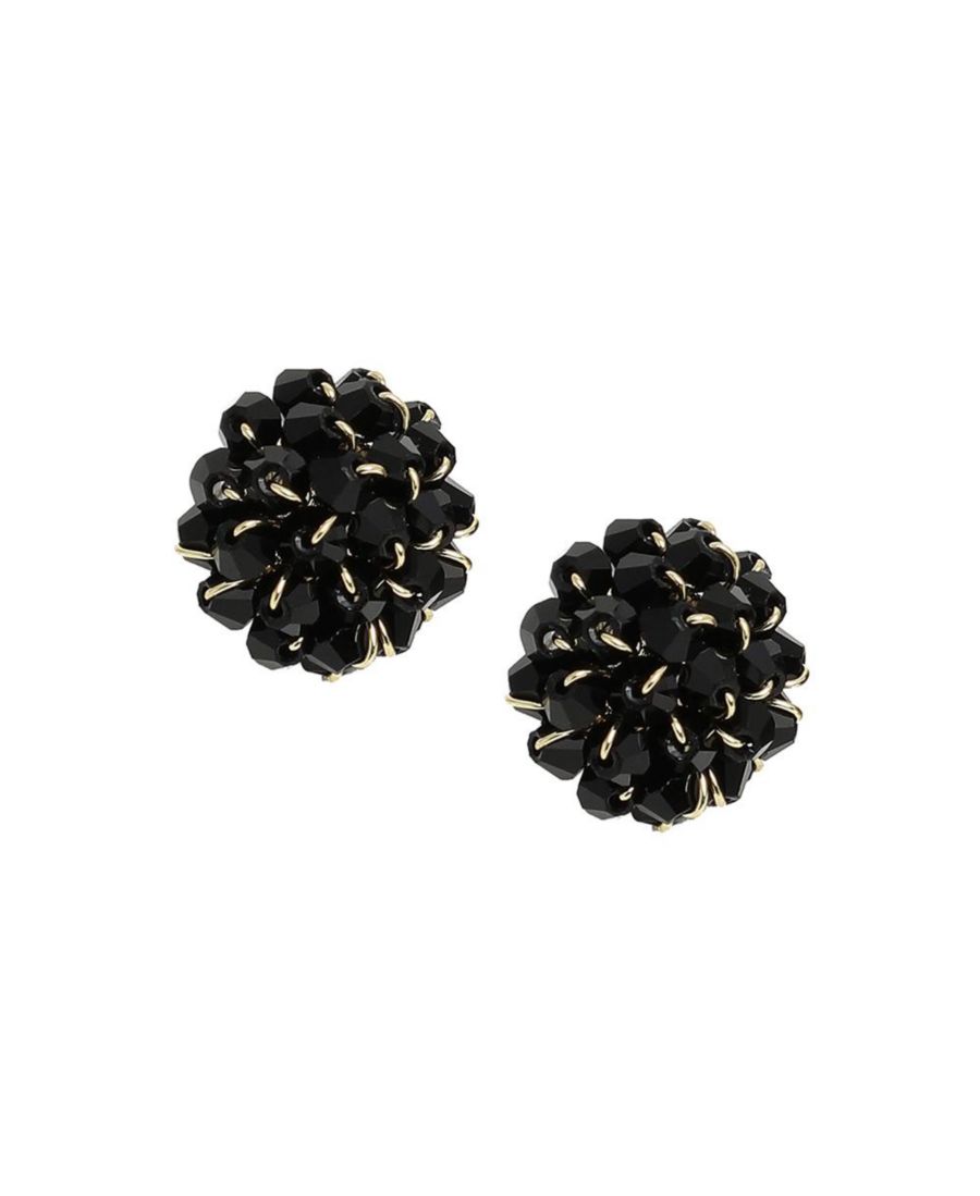 Женские золотые серьги-гвоздики Георгина SOHI, Black
Женские золотые серьги-гвоздики Георгина SOHI, Black