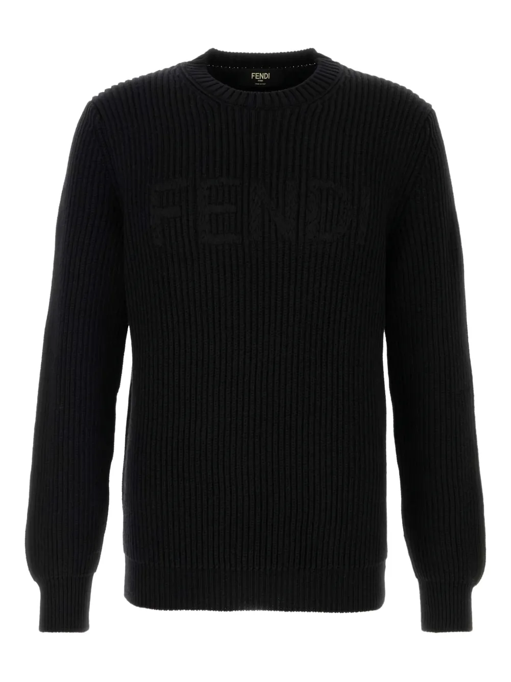Свитер в рубчик с логотипом Fendi, черный
Свитер в рубчик с логотипом Fendi, черный