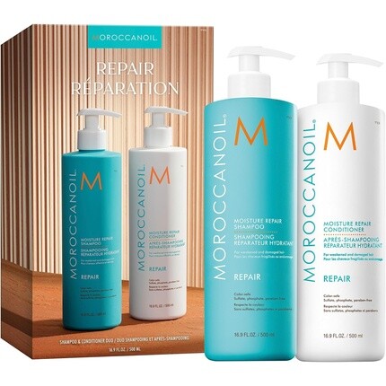 Moroccanoil Moisture Repair Шампунь и кондиционер 
Moroccanoil Moisture Repair Шампунь и кондиционер