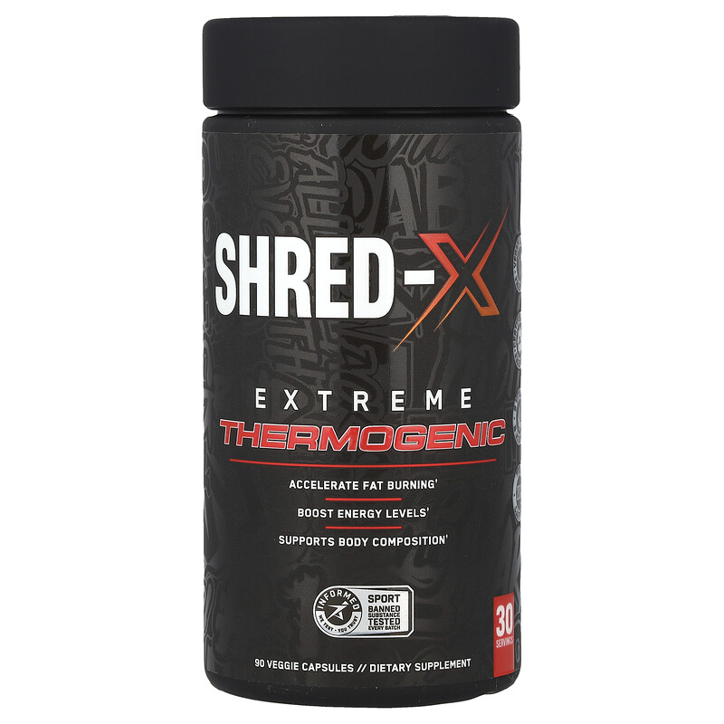 ABE, Shred-X, Extreme Thermogenic, 90 растительных капсул
ABE, Shred-X, Extreme Thermogenic, 90 растительных капсул