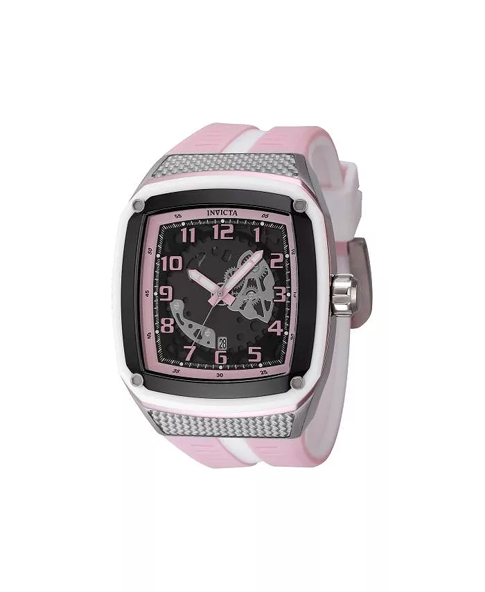 Мужские часы Invicta Racing Quartz 48069 с многофункциональным циферблатом розового и металлического цвета, черный 
Мужские часы Invicta Racing Quartz 48069 с многофункциональным циферблатом розового и металлического цвета, черный