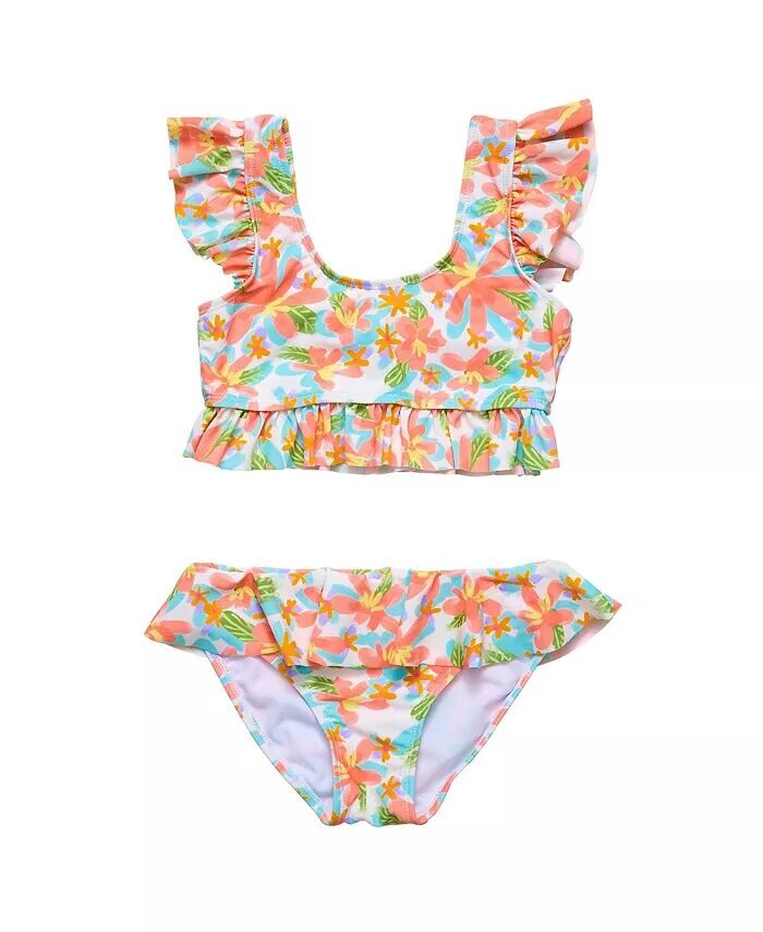 Гавайское укороченное бикини с оборками из экологически чистого материала для девочек и малышей в гавайском стиле Луау Snapper Rock, оранжевый
Гавайское укороченное бикини с оборками из экологически чистого материала для девочек и малышей в гавайском стиле Луау Snapper Rock, оранжевый