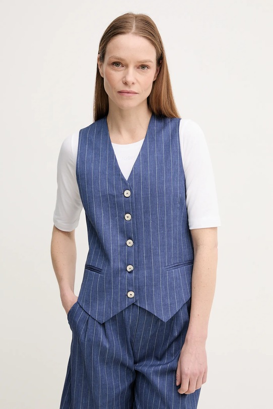 Жилет с добавлением льна GWEN La Petite Française, темно-синий
Жилет с добавлением льна GWEN La Petite Française, темно-синий