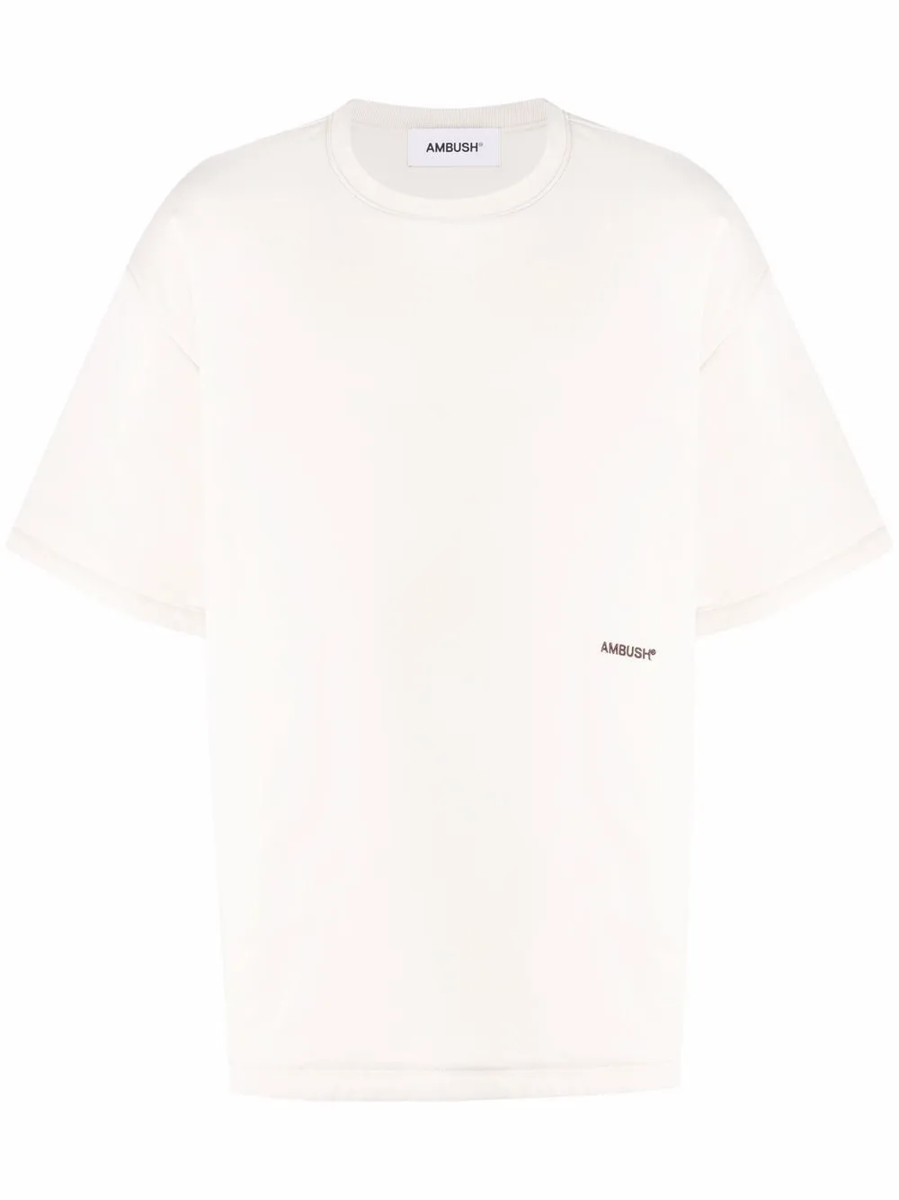 Футболка с вышитым логотипом AMBUSH, нейтральный
Футболка с вышитым логотипом AMBUSH, нейтральный