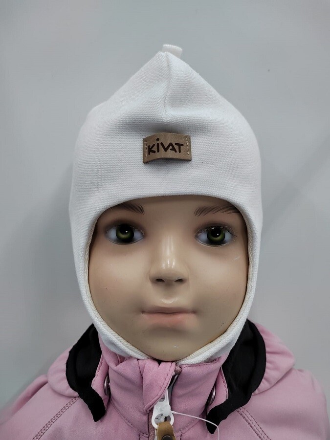 Детская шапка Kivat весенняя, белый 
Детская шапка Kivat весенняя, белый