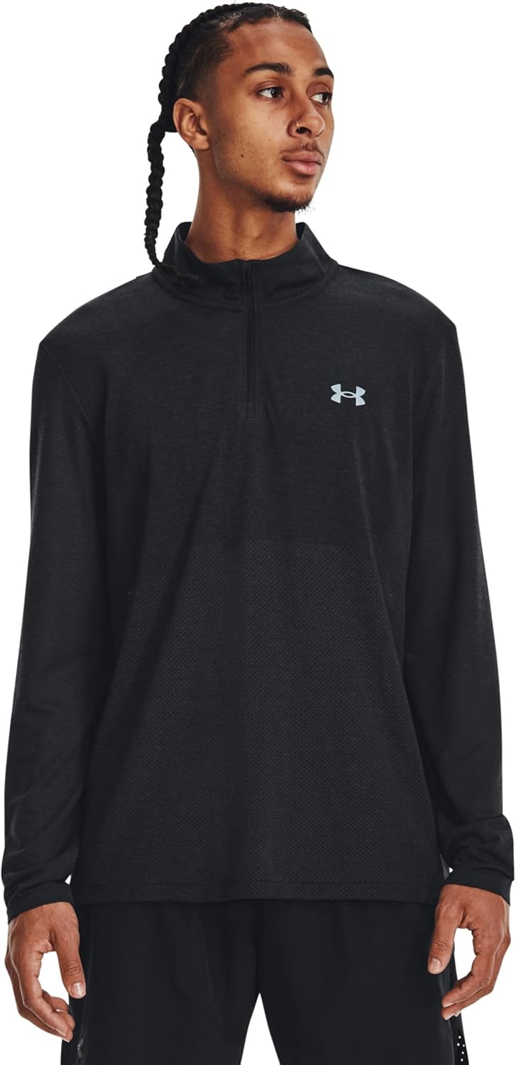 Under Armour Men's UA Seamless Stride ¼ Zip Apparel - Engineered Mesh Ventilation, Black-Reflective, Черный, Under Armour Men's UA Seamless Stride ¼ Zip Apparel - Engineered Mesh Ventilation, Black-Reflective
Under Armour Men's UA Seamless Stride ¼ Zip Apparel - Engineered Mesh Ventilation, Black-Reflective, Черный, Under Armour Men's UA Seamless Stride ¼ Zip Apparel - Engineered Mesh Ventilation, Black-Reflective