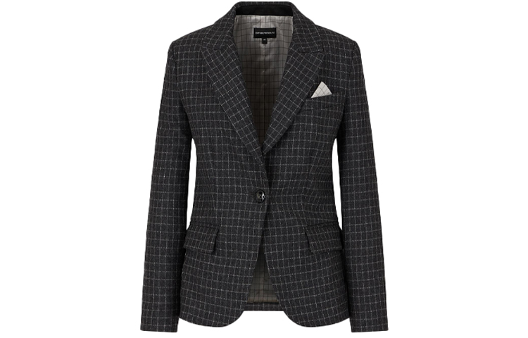 EMPORIO ARMANI Женский черный пиджак, Black
EMPORIO ARMANI Женский черный пиджак, Black