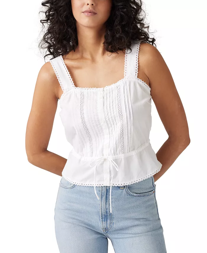 Женская блузка Brynnley из хлопка с отделкой из кружева Levi's, белый
Женская блузка Brynnley из хлопка с отделкой из кружева Levi's, белый