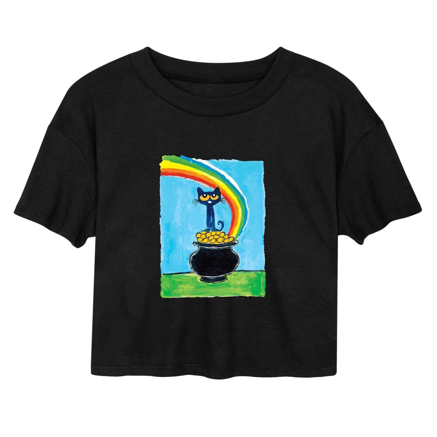 Укороченная футболка радуги для юниоров Pete The Cat Licensed Character
Укороченная футболка радуги для юниоров Pete The Cat Licensed Character