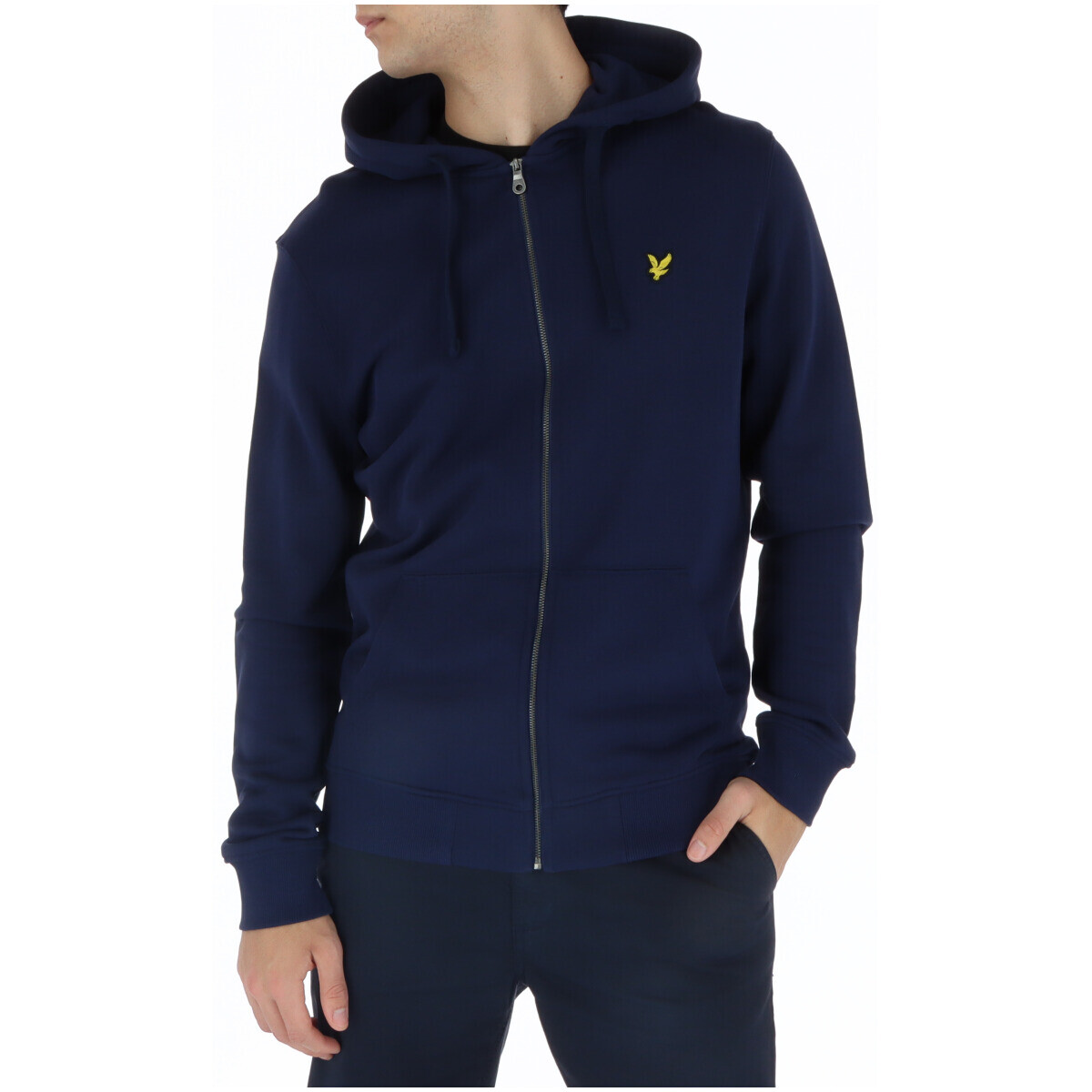 Толстовка мужская Lyle & Scott на молнии с капюшоном, синий 
Толстовка мужская Lyle & Scott на молнии с капюшоном, синий