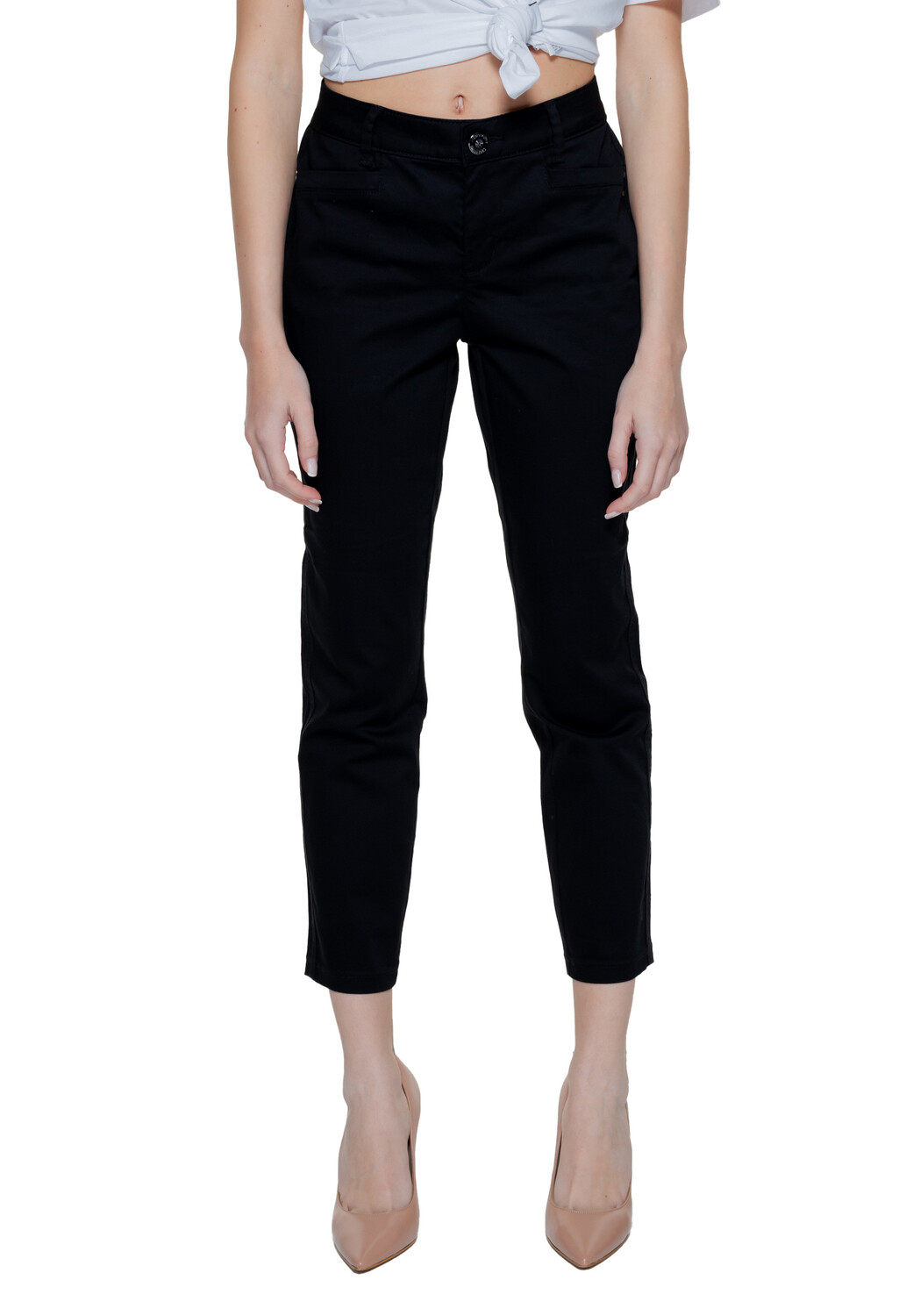 Брюки женские Street One капри, черный 
Брюки женские Street One капри, черный