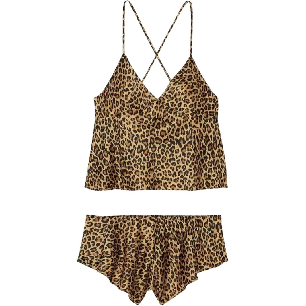 Victoria's Secret Женский пижамный комплект с леопардовым принтом
Victoria's Secret Женский пижамный комплект с леопардовым принтом