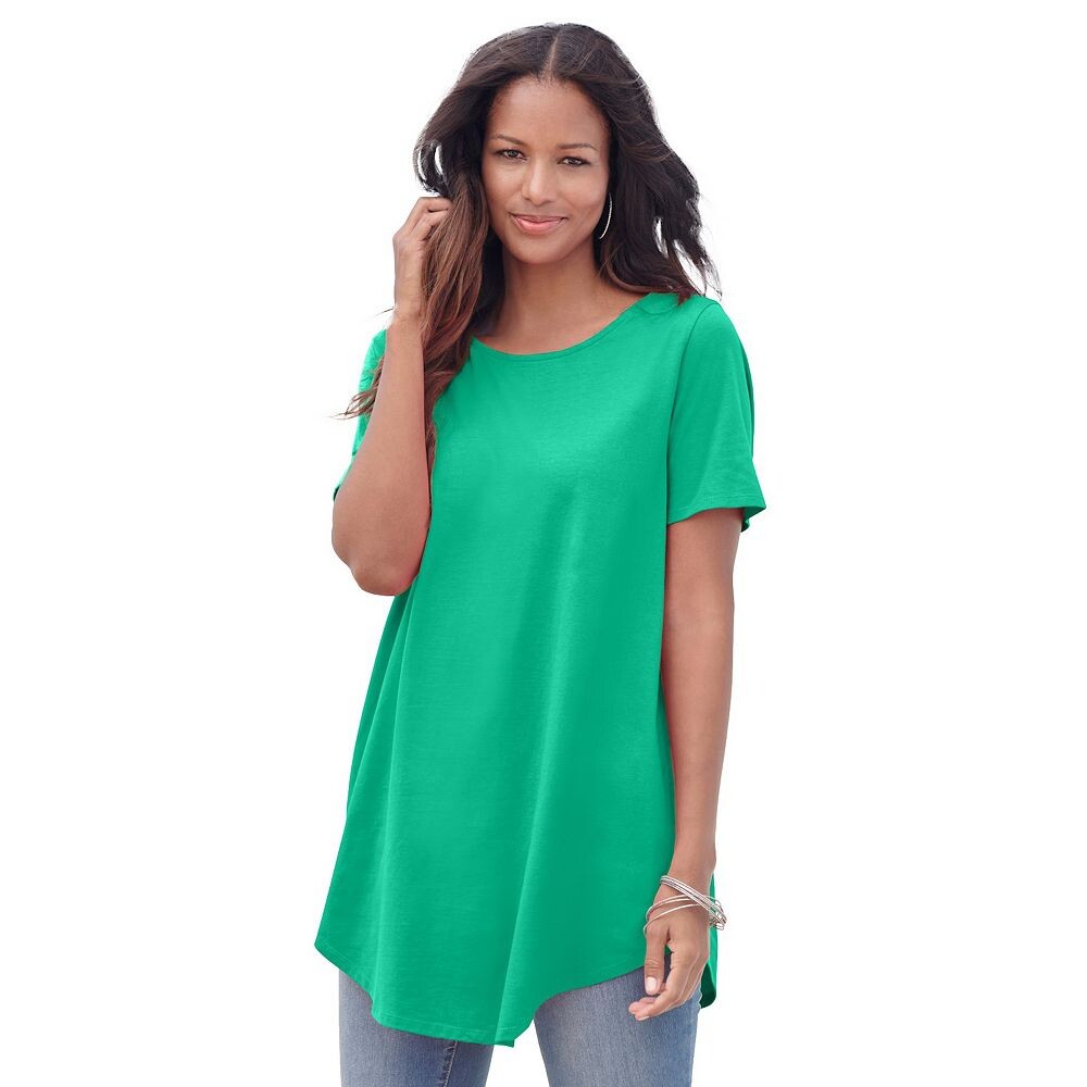 Женская туника больших размеров Roaman Ultimate с перекрещенной спиной Roaman's, цвет Tropical Emerald
Женская туника больших размеров Roaman Ultimate с перекрещенной спиной Roaman's, цвет Tropical Emerald