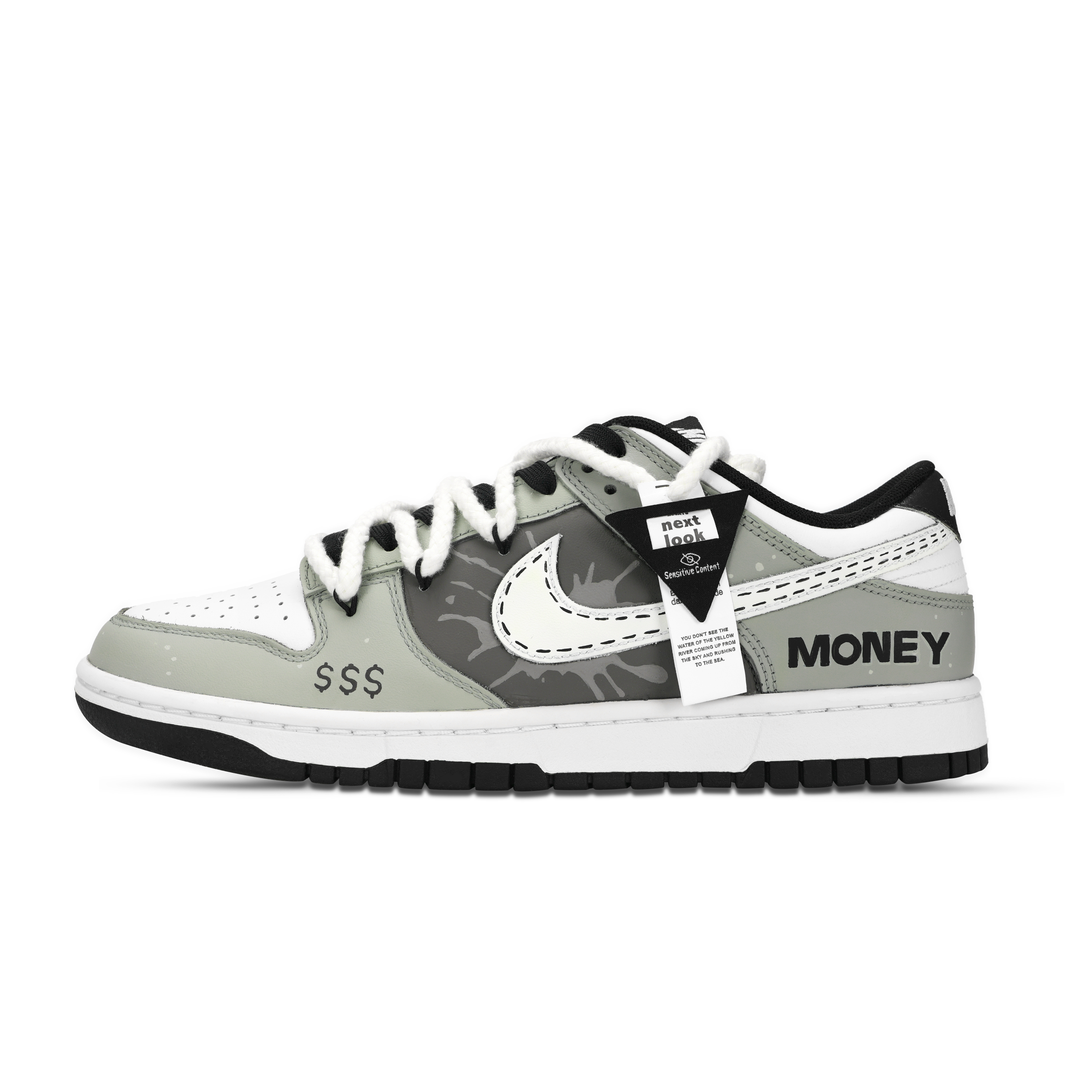 Nike Кроссовки для скейтбординга Dunk Money Leather Slip Resistant Abrasion Resistant низкие, Unisex, Green Gray White
Nike Кроссовки для скейтбординга Dunk Money Leather Slip Resistant Abrasion Resistant низкие, Unisex, Green Gray White