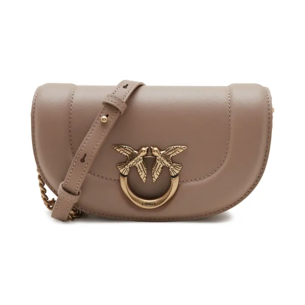 Кожаная круглая сумка на плечо Baguette с застежкой-молнией Pinko, бежевый
Кожаная круглая сумка на плечо Baguette с застежкой-молнией Pinko, бежевый