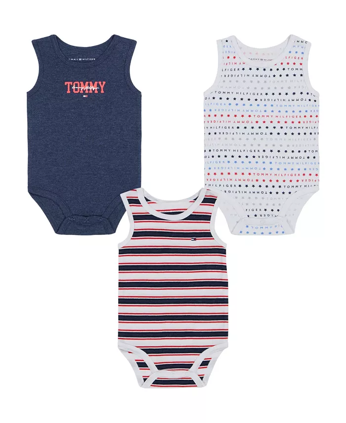3 предмета: Безрукавные боди для мальчиков Signature Tommy Hilfiger
3 предмета: Безрукавные боди для мальчиков Signature Tommy Hilfiger