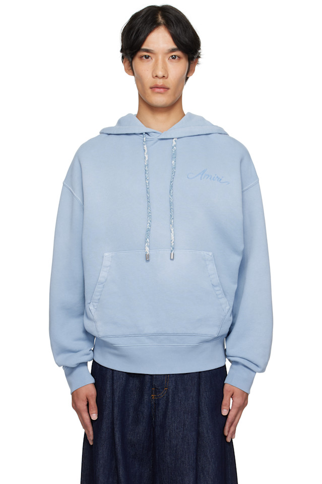 Amiri Синяя отбеливающая бандана толстовка
Amiri Синяя отбеливающая бандана толстовка