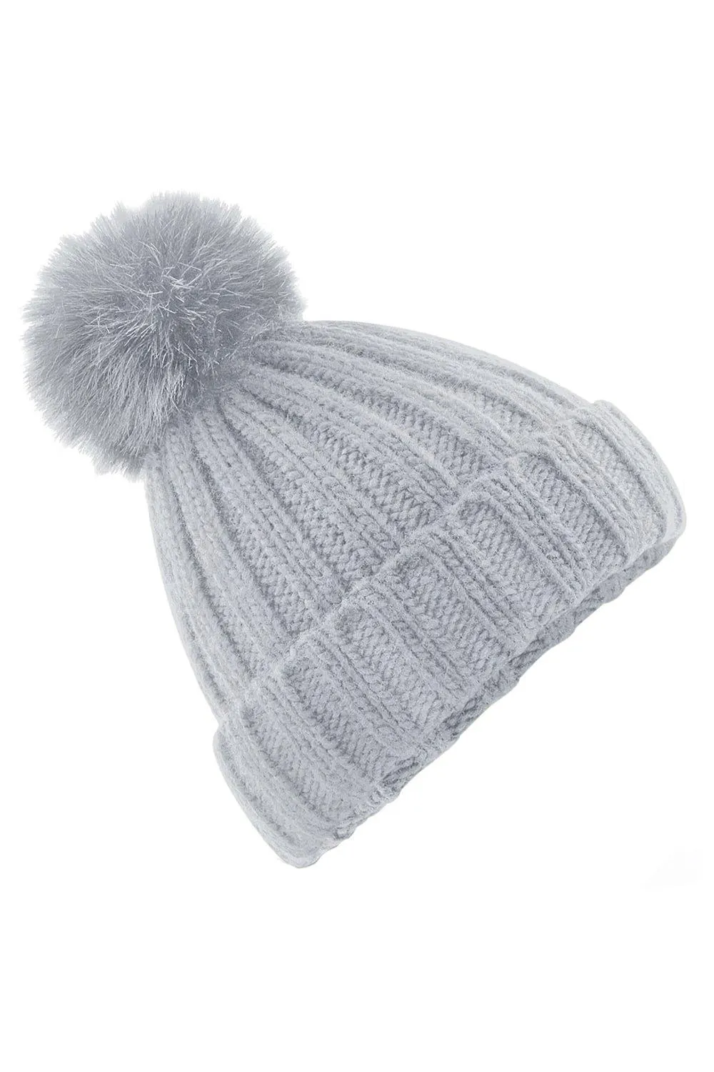 Шапка-бини Verbier из искусственного меха с помпоном Beechfield, серый
Шапка-бини Verbier из искусственного меха с помпоном Beechfield, серый