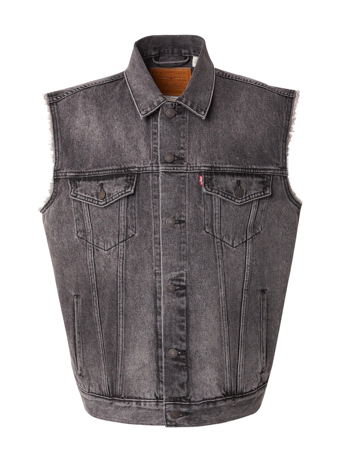 LEVI'S Жилет 'Relaxed Trucker Vest' в крапчатом черном цвете
LEVI'S Жилет 'Relaxed Trucker Vest' в крапчатом черном цвете