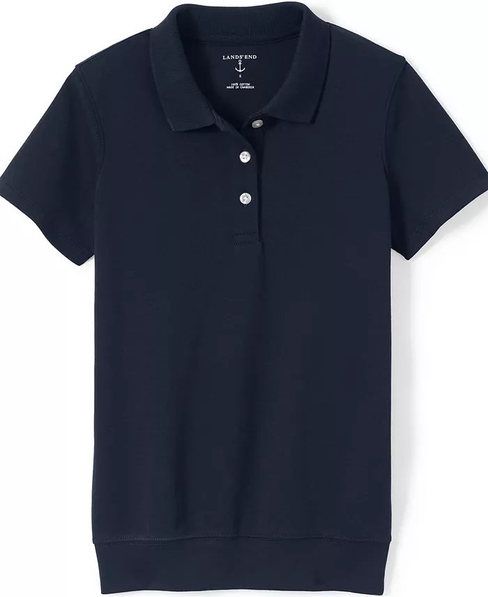 Детская поло с короткими рукавами и резинкой по низу Lands' End, белый
Детская поло с короткими рукавами и резинкой по низу Lands' End, белый