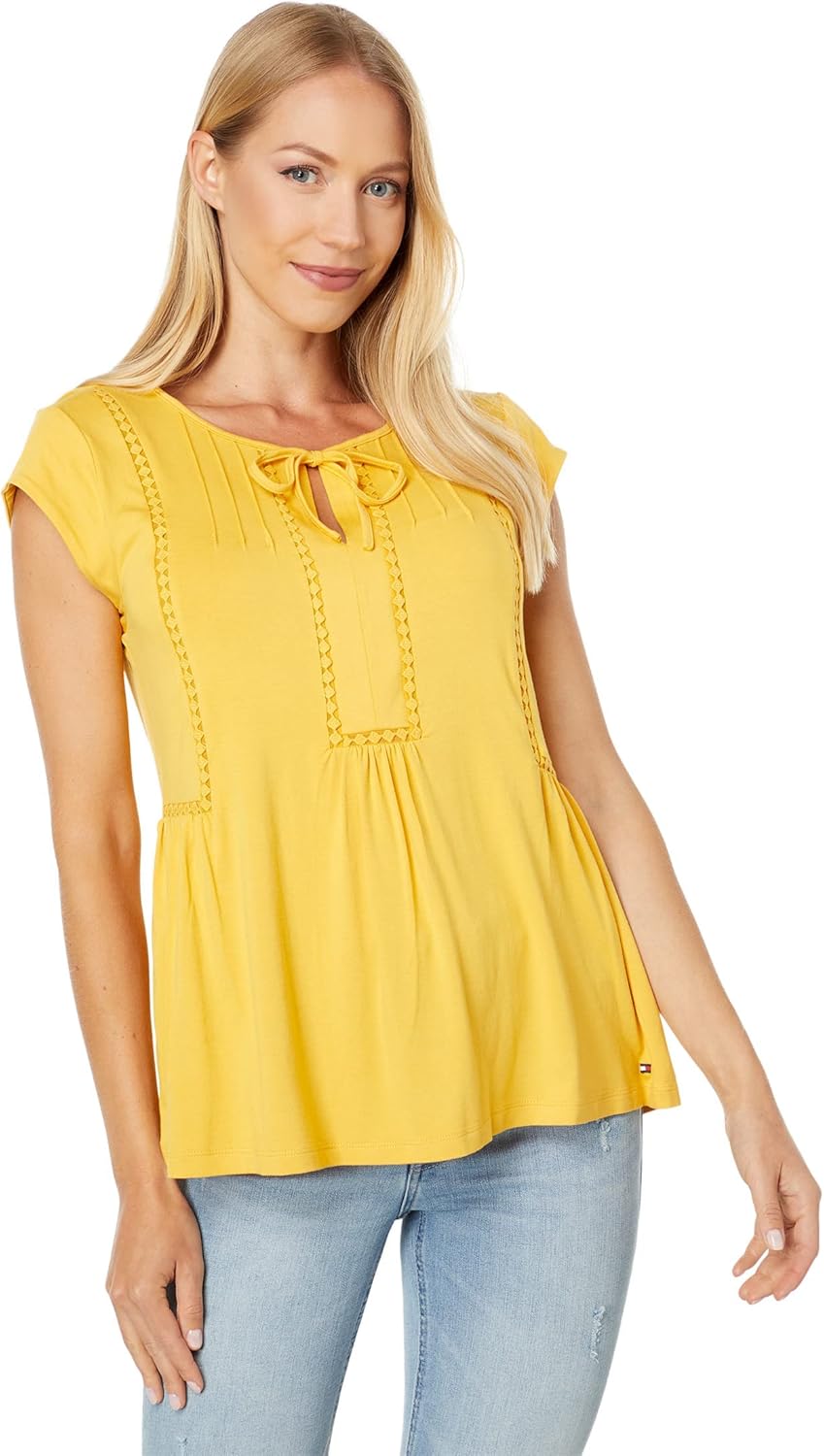 Топ Tommy Hilfiger в горошек с рукавами-крылышками и отделкой, Deep Maize
Топ Tommy Hilfiger в горошек с рукавами-крылышками и отделкой, Deep Maize