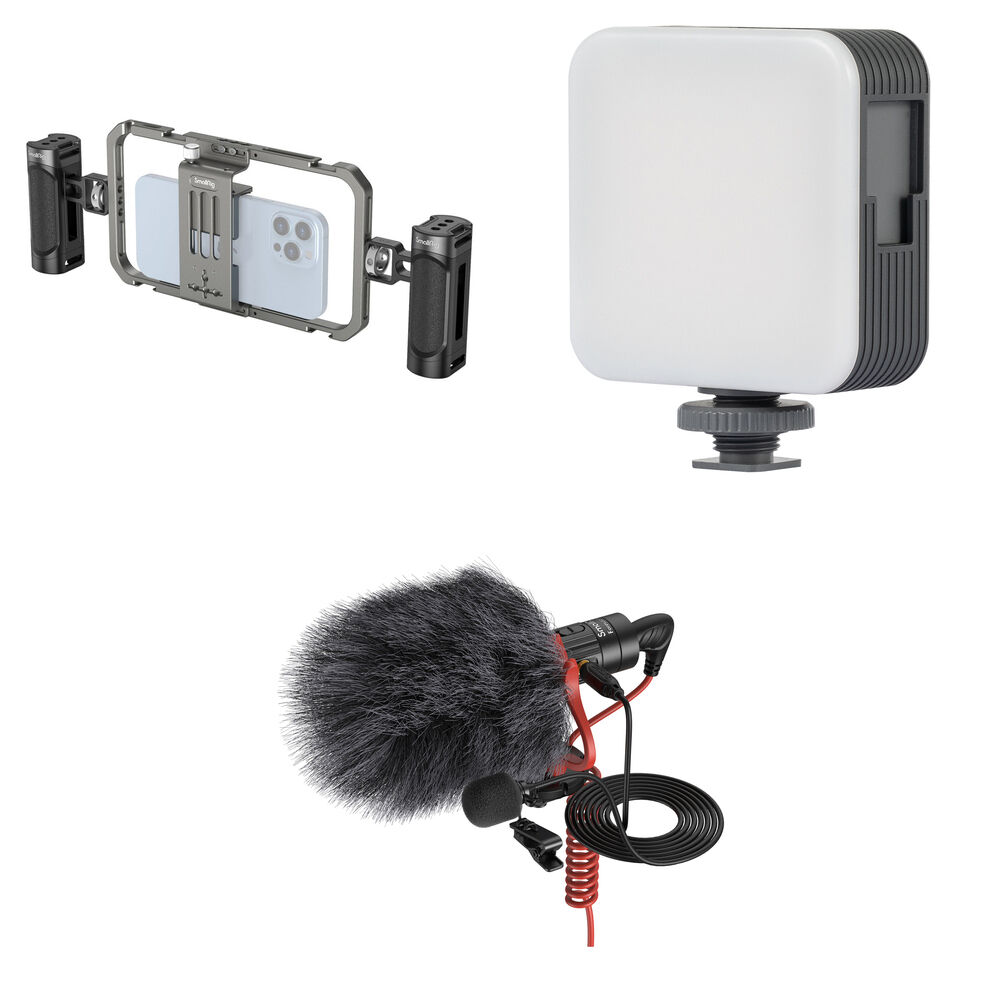 SmallRig All-in-One Video Kit Basic with P96 LED Video Light and
SmallRig All-in-One Video Kit Basic with P96 LED Video Light and
