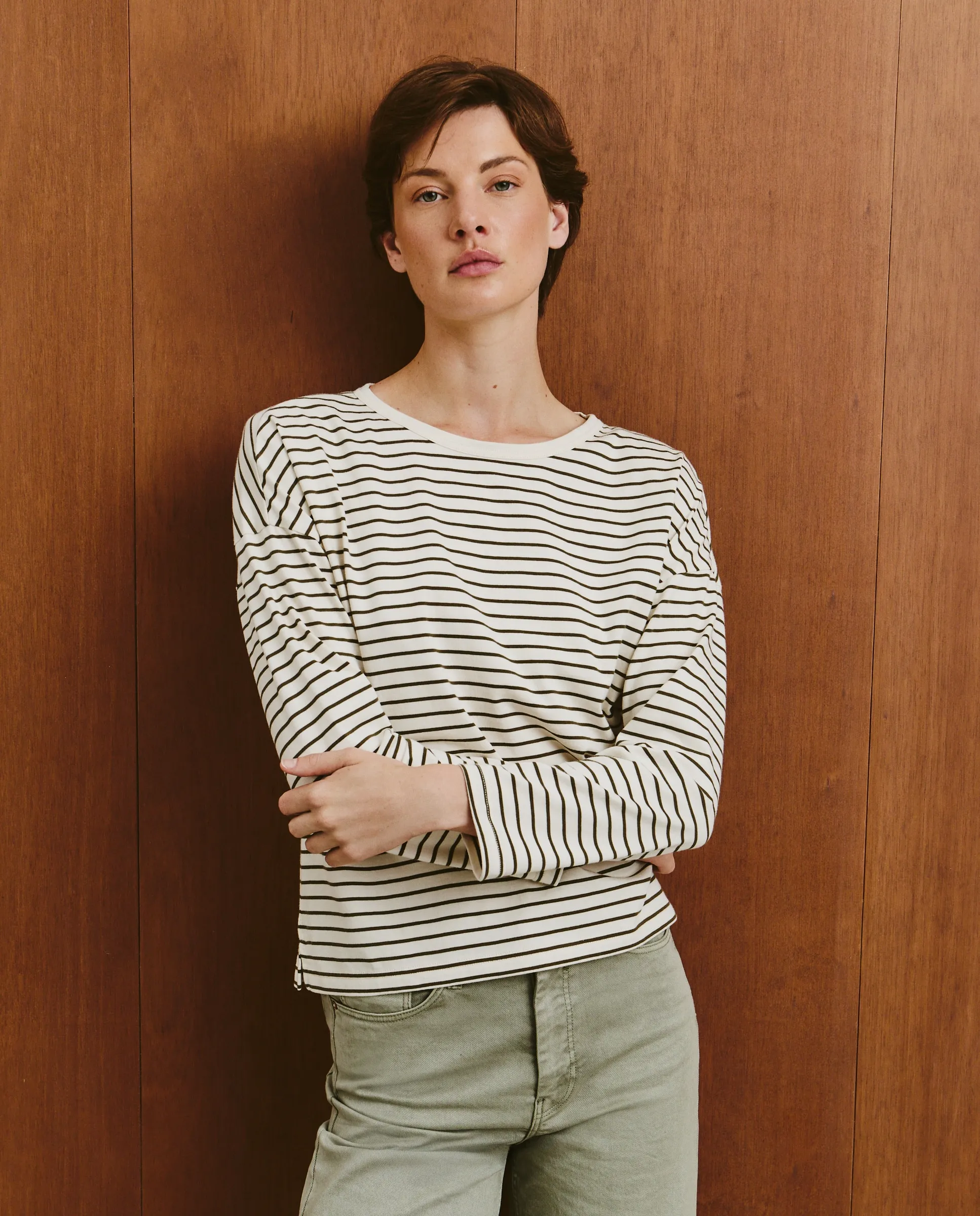 Женская рубашка с длинным рукавом и воротником стойкой Southern Cotton, хаки
Женская рубашка с длинным рукавом и воротником стойкой Southern Cotton, хаки