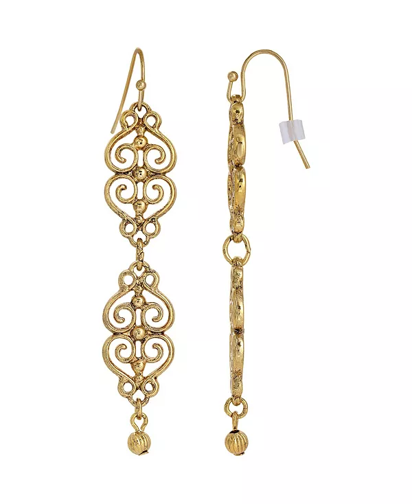 Серьги-Линейки из филигранной проволоки золотистого оттенка 2028, gold-tone
Серьги-Линейки из филигранной проволоки золотистого оттенка 2028, gold-tone