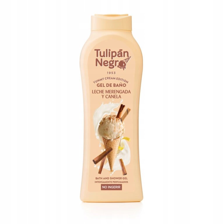 Гель для ванны Млиеко и корица 650мл Тюльпан Черный Tulipan Negro
Гель для ванны Млиеко и корица 650мл Тюльпан Черный Tulipan Negro