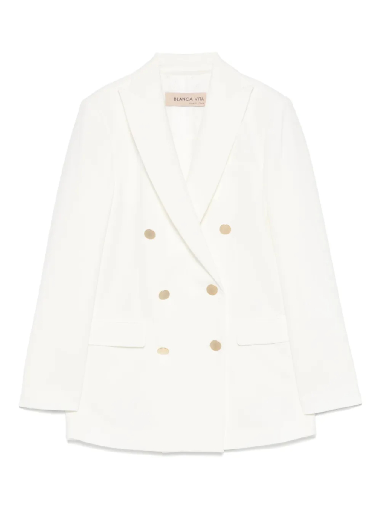Двубортный блейзер Blanca Vita, белый
Двубортный блейзер Blanca Vita, белый