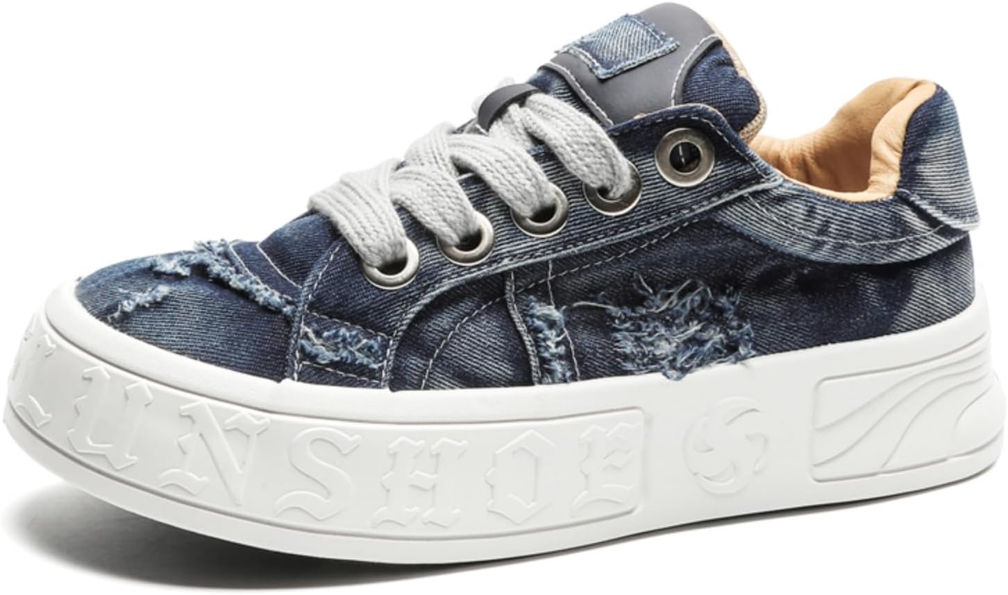 Мужские джинсовые кеды Kpdwfms, модная повседневная обувь - стильный выбор для уличного стиля, ежедневных нарядов и городских прогулок, темно-синий
Мужские джинсовые кеды Kpdwfms, модная повседневная обувь - стильный выбор для уличного стиля, ежедневных нарядов и городских прогулок, темно-синий