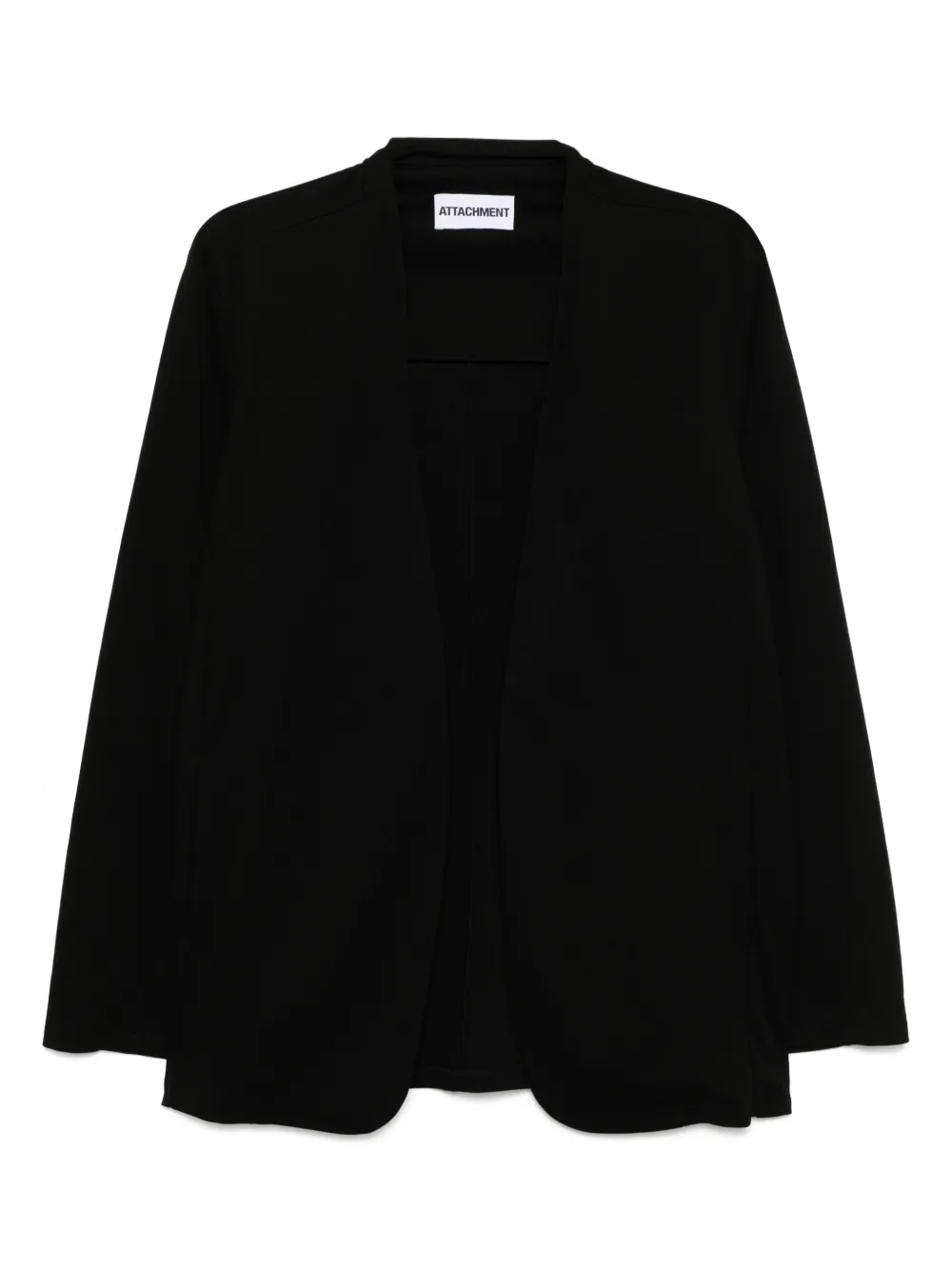 Двубортный жакет без воротника Attachment, черный
Двубортный жакет без воротника Attachment, черный