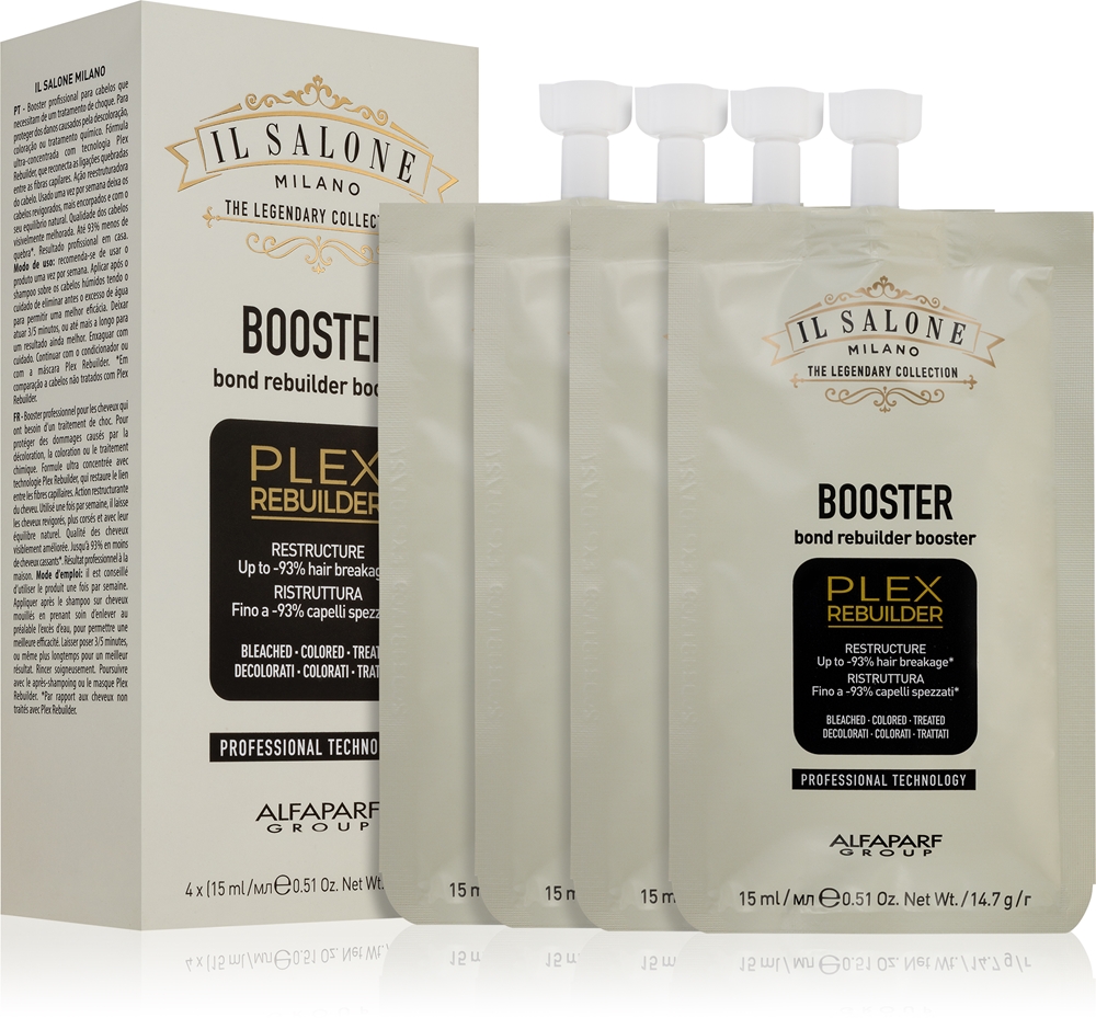 Il salone milano plex rebuilder serum for lighted, colour and chemical treated hair Alfaparf Milano, 4× 15 мл
Il salone milano plex rebuilder serum for lighted, colour and chemical treated hair Alfaparf Milano, 4× 15 мл