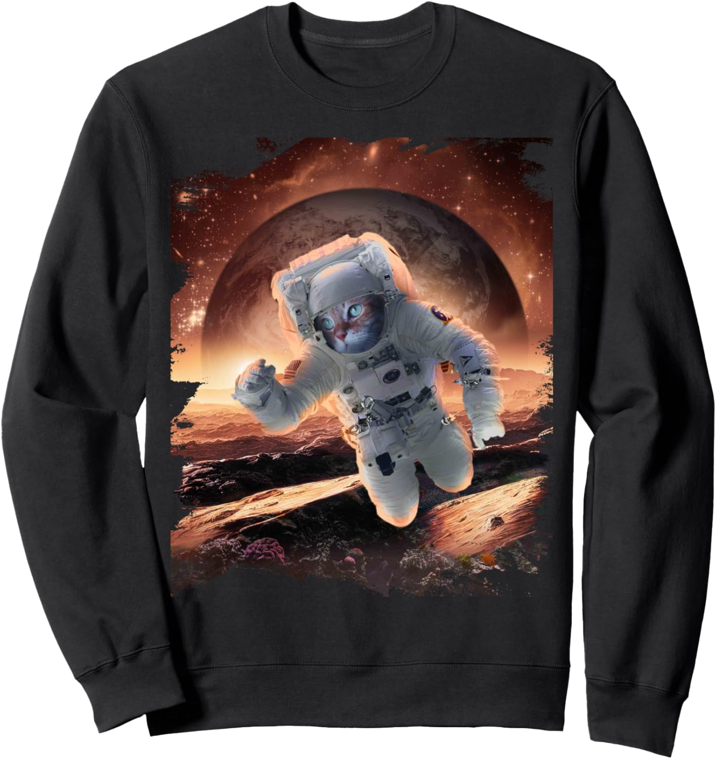 Толстовка с изображением небесного марсианского кота, космической планеты и галактической кошечки Random Galaxy, черный
Толстовка с изображением небесного марсианского кота, космической планеты и галактической кошечки Random Galaxy, черный
